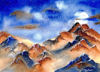 Moonlit Mountains