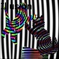 Clip Op Art Illusion - Op Art Kitten Fight - Drawings