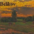 Sergey Vasilevich Belikov - Green meadow - Oil Painting