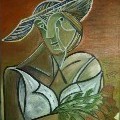 TREVIZO  - Country Girl - Oil Painting